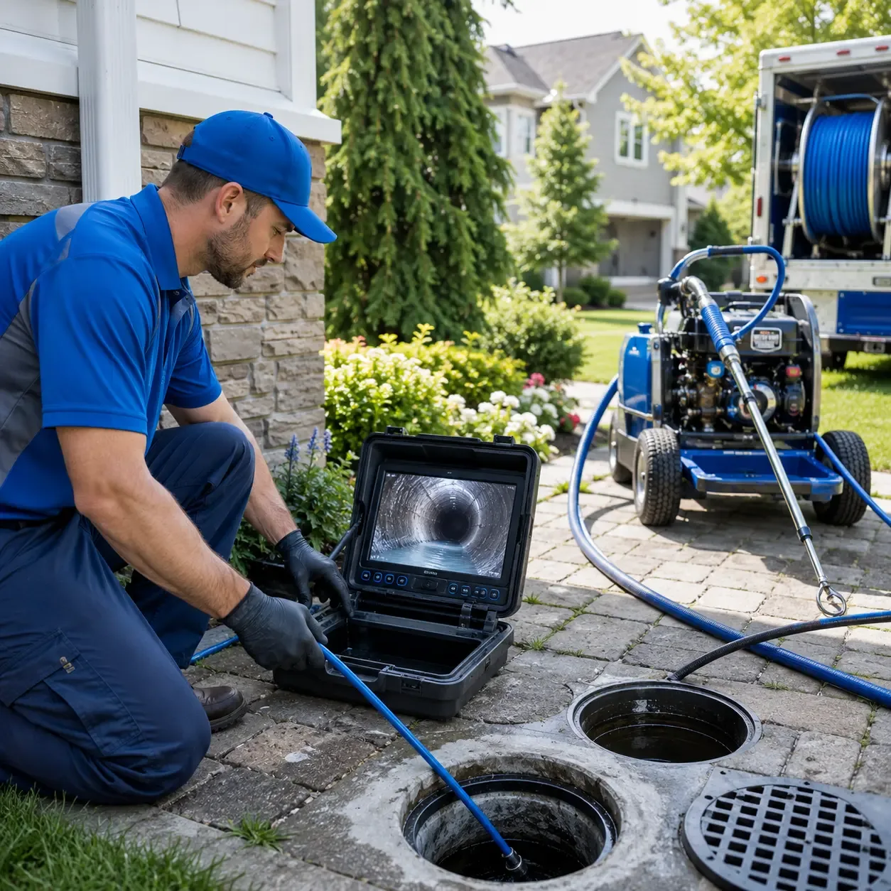 Outdoor drain cleaning professionals serving The Plains, OH