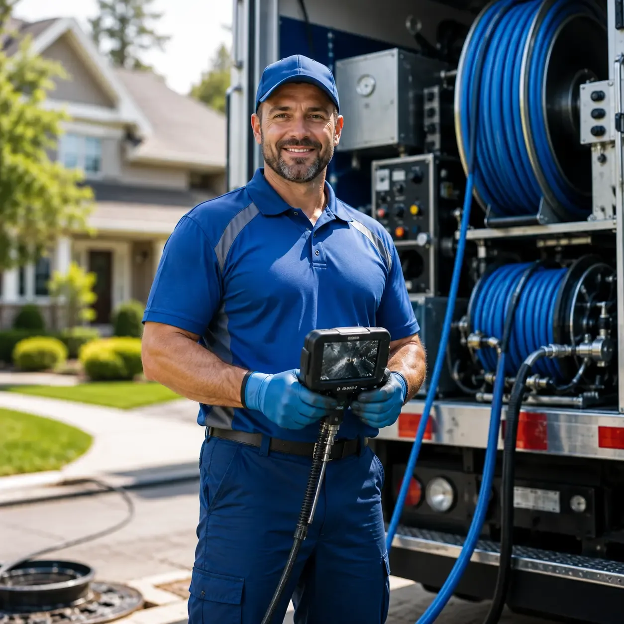 Local outdoor drain cleaning specialists in The Plains, OH